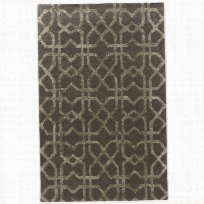 Linon Aspire 5' X 8' Hand Tufted Rugs In Slate And Slate