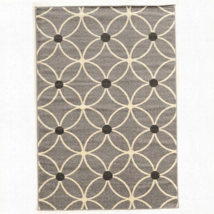 Linon Claremont 8' X 10' 2 Rugs In Grey An Divory