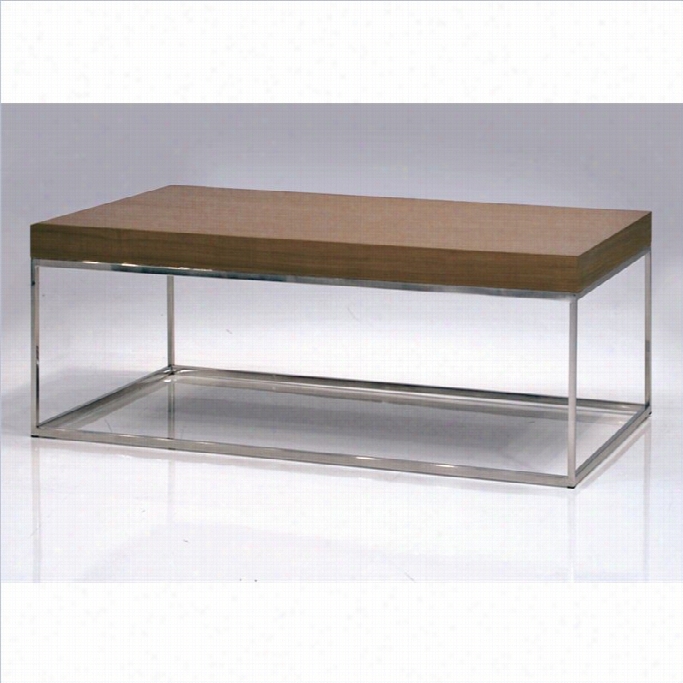 Mobital Kubo  Rectangulad Coffee Table In Natural Walnut