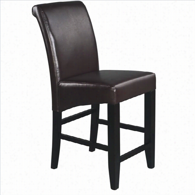 Office Star Metro 24 Parsons Bar Sstool In Espresso