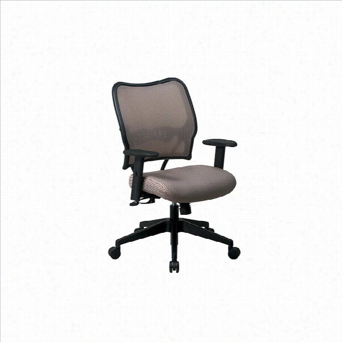 Office Star Space 40 Deluxe Veraflex Office Chair With Fabr Ci Seat (latte)