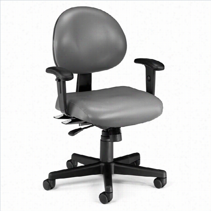 Ofm 24 Hour Task Office Chair With Arms In Charcoal