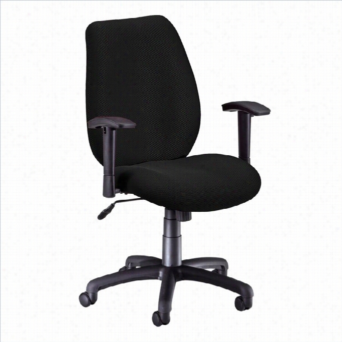 Ofm Ergonom Ic Manager's Office Chair With Adjustable Escutcheon In Ebony