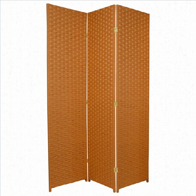 Orental Furituure 6 ' Tall Room Divider In Rust