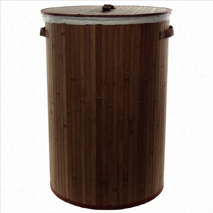 O Riental Equipage Laundry Hamper Ni Dark Mocha