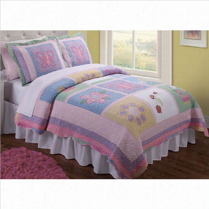 Pem America Annas Dream Multicolor Twin Qulit Set