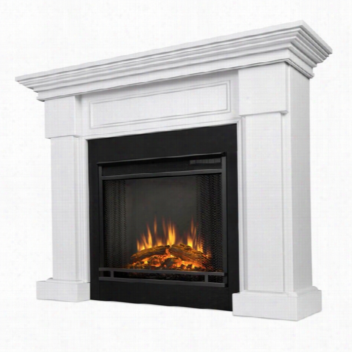 Real Flame Hillcrest Electric Fireplace White