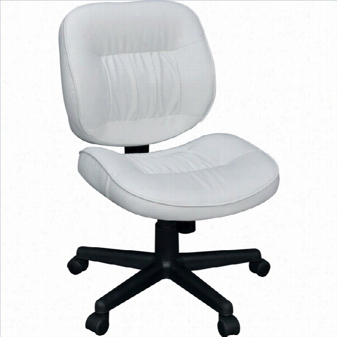 Regency Crirus Leather Swivel Office Chair In White