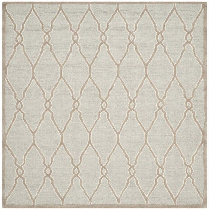 Safavieh Cambridge Light Grey Transitionla Rug - Squrae 6'