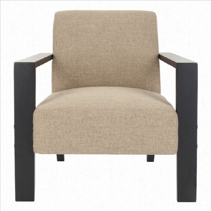 Safavieh Jenny Fabric Arm Chair In Beige