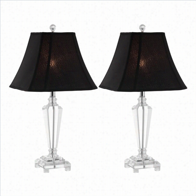 Safavieh Lillyrystalt Able Lamp In Clear (set Of 2)