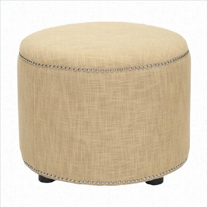 Safavieh Louis Beech Wood Ottoman Ingold