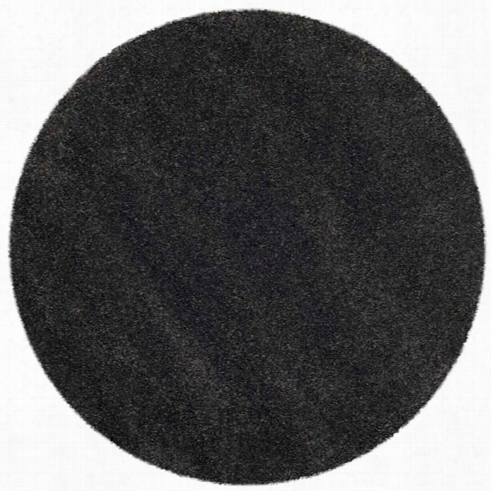 Safavieh Milan Shag Round Rug In Dark Grey