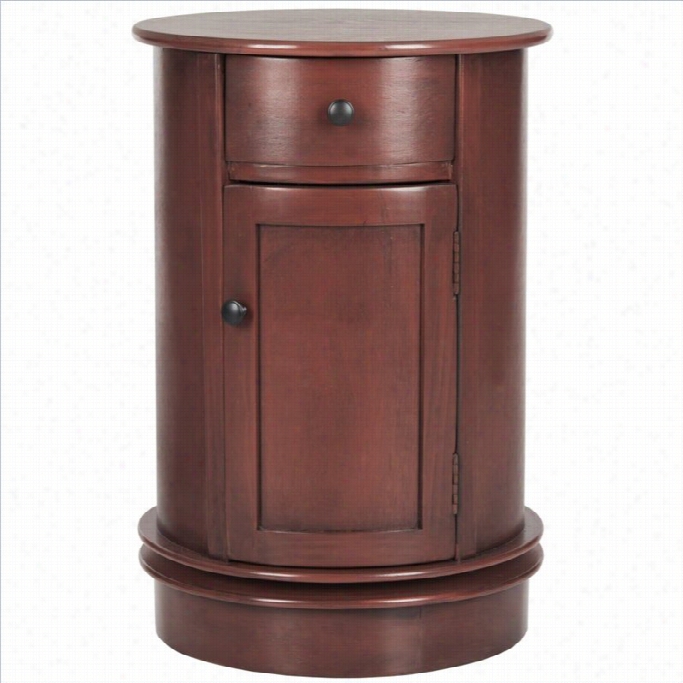 Safavieh Tabitha Oval Cabinet In Red