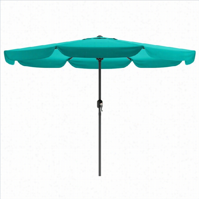 Sonax Corliving Tilting Pat I O Umbrella In Turquois E Blue