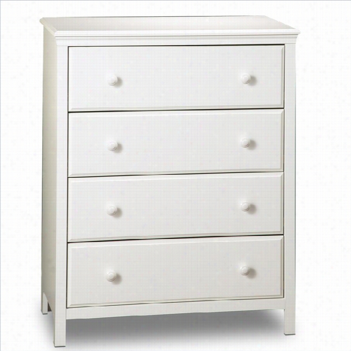 South Shore Co Tton Candy Kids 4 Drawer Chest In Pure White