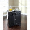 Crosley Furniture LaFayette Solid Granite Top Kitchen Island in Black