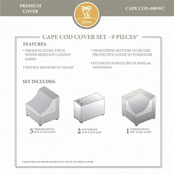 Tkc Cape Cod 9 Piece Winter Cover Set In Beige