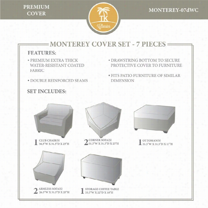 Tkc Monterey 7 Piece Winter Cover Est In Be1ge