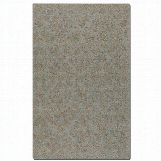 Uttermost St. Petersburg Wool Rug In Lkght Blue And Gray-9 Ft X 12 Ft