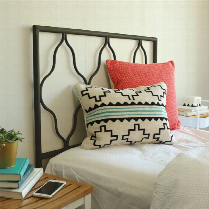 Walker Edjsonm Oroccan Headboard In Black