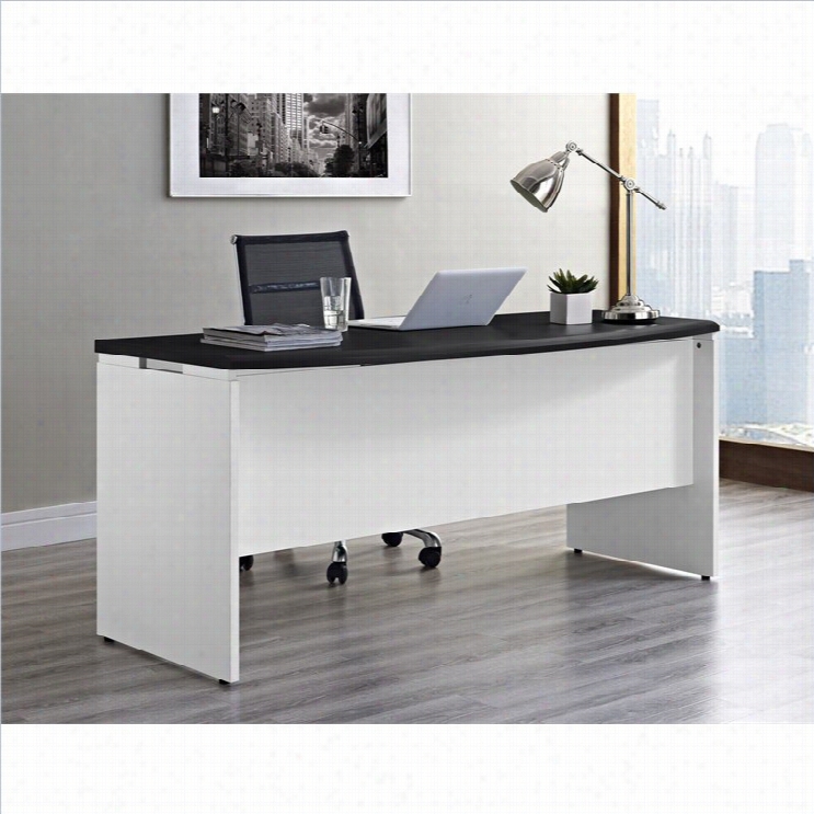 Altra Furnitu Re Pursuit Executive Office Desk In White Andgray