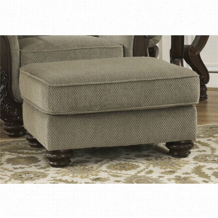 Ashley Martinsburg Chnille Ottoman In Meadow