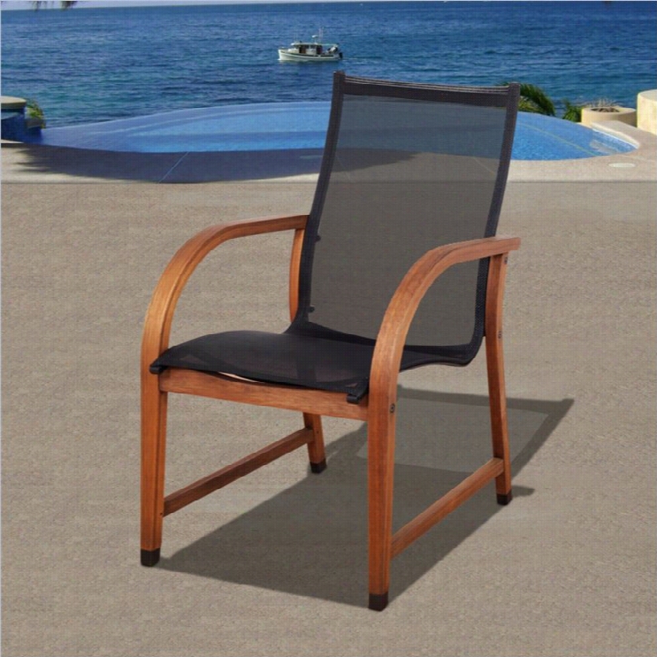 Bahamas 4 Pc Armchair Set In Eucalyptus Wood