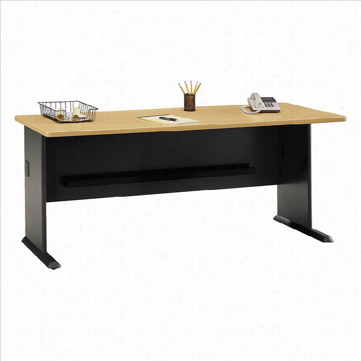 Bush Bbf Series A 72w Desk In Beech