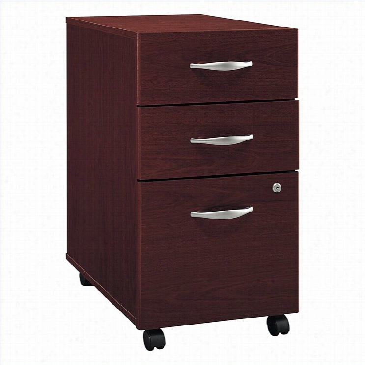 Bush Bbf Series C 3dwr Mobile Pededtal In Mahogany