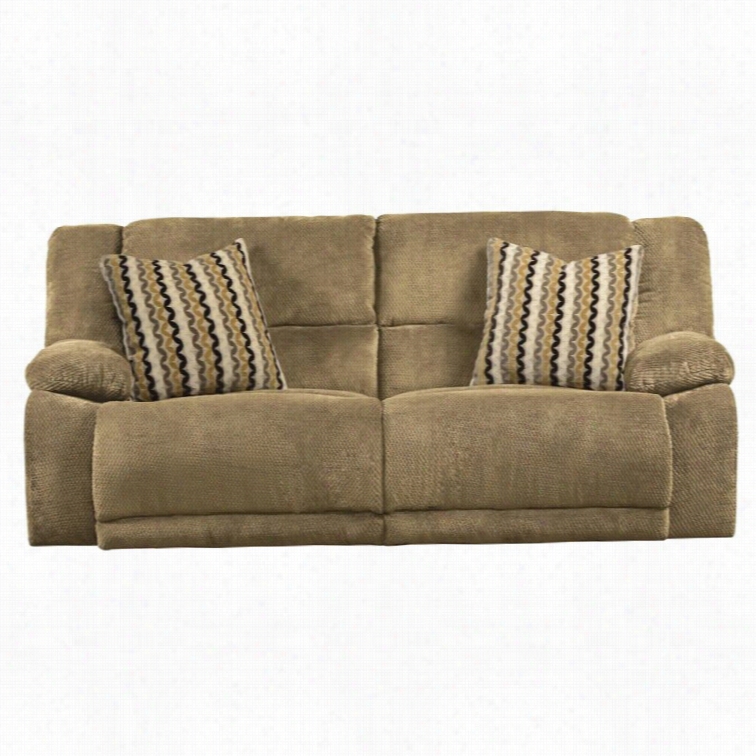 Catnapper Hammond Polyester Reclining Sofa In Coffee