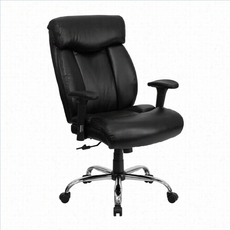 Flash Equipage Hercu Les Leatheroffi Ce Chair With Arms In Black