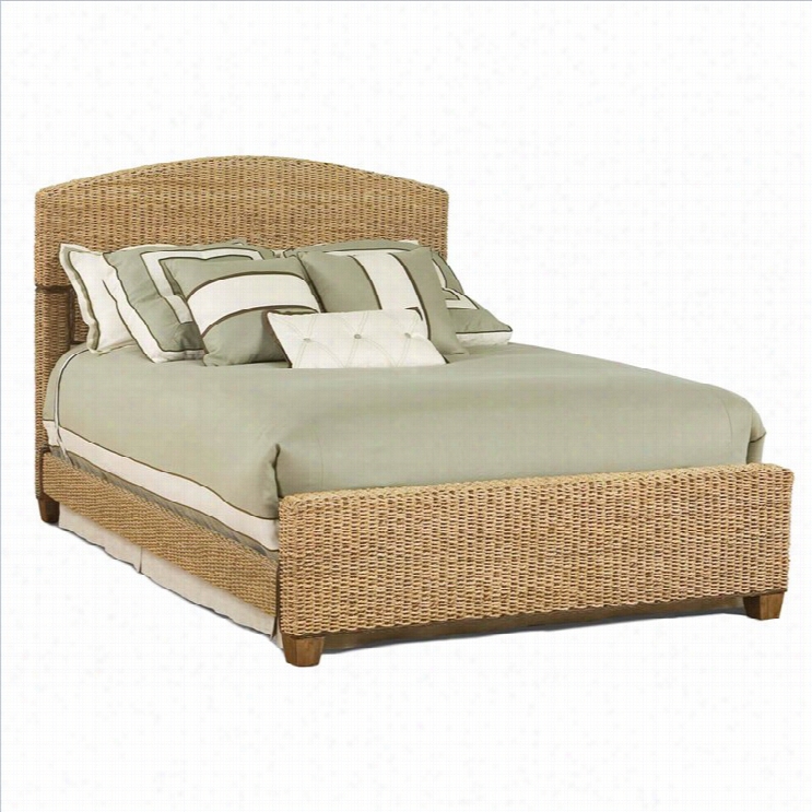 Home Styles Queen Cabana Banana Natural Woven P Anel Bed In Honey