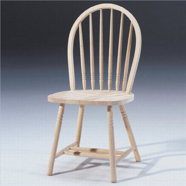 Intenational Concepts Unfinished Windsor Spindle-back Dining Chair