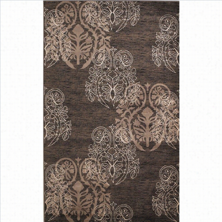 Linon Rugs Milan Rectangular A Rea Rug In Brown And Beige-1'11 X 2'10