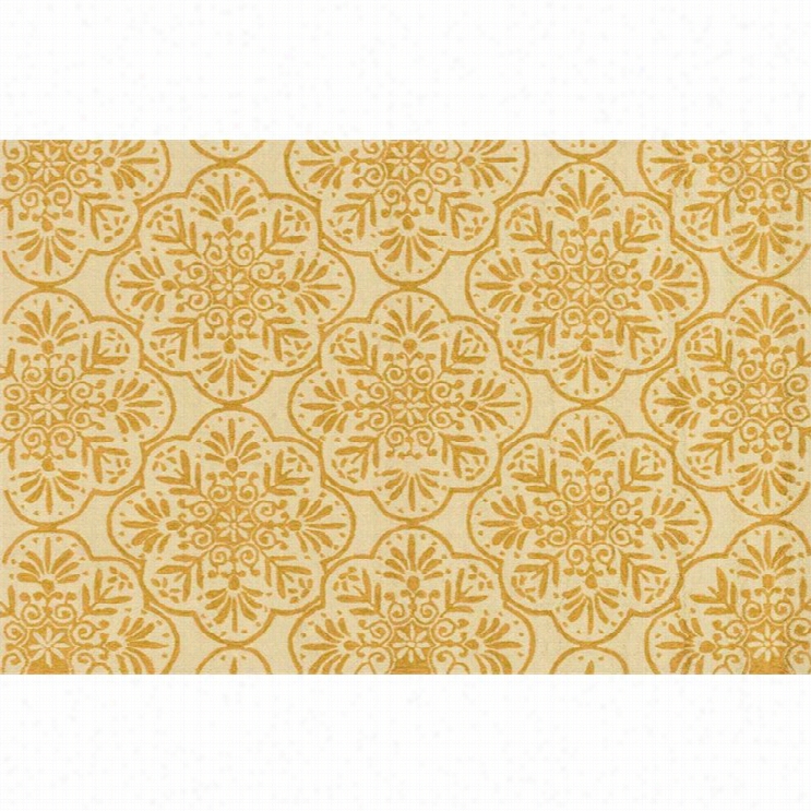 Loloi Venice Beach 5' X 7'6 Hand Bent Rug In Ivory And Buttercup