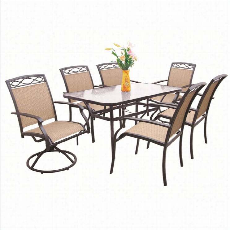 Max Furniture Bocara 9 Pjece Metal Patio Di Ning Set