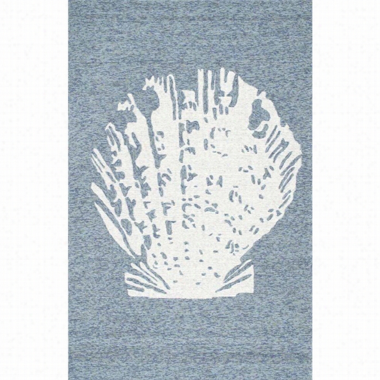 Nuloom 5' X 8' Hand Hooked Nautival Area Rug In Dark Blue