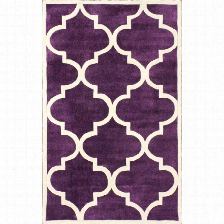 Nuloom 5' X 8' Hand Ufted Fez Rug In Purple
