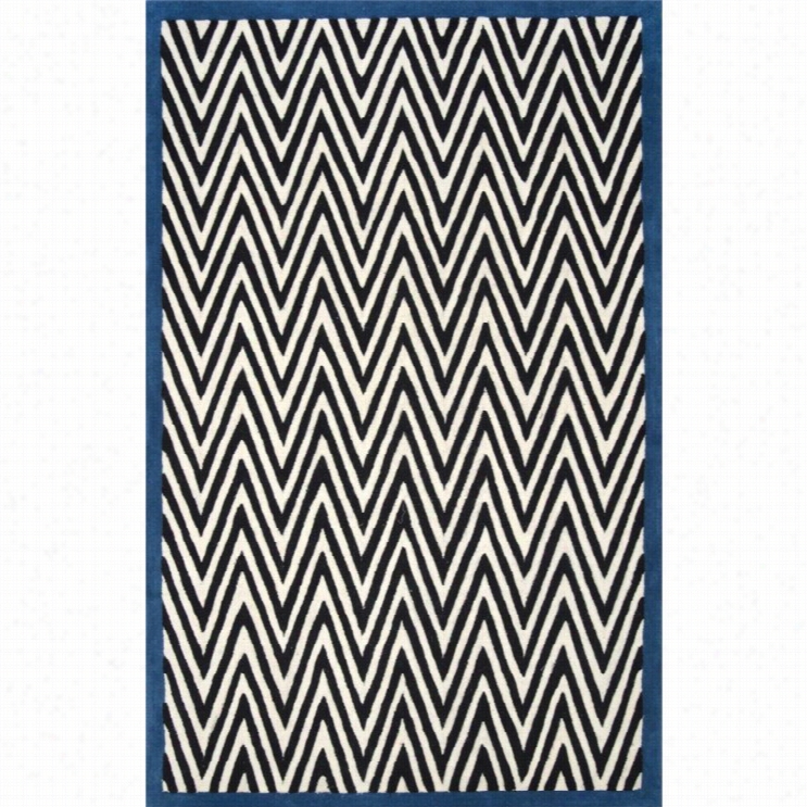 Nuloom 7' 6 X 9' 6 Hand Tufted Chevron Renita Rug In Blue