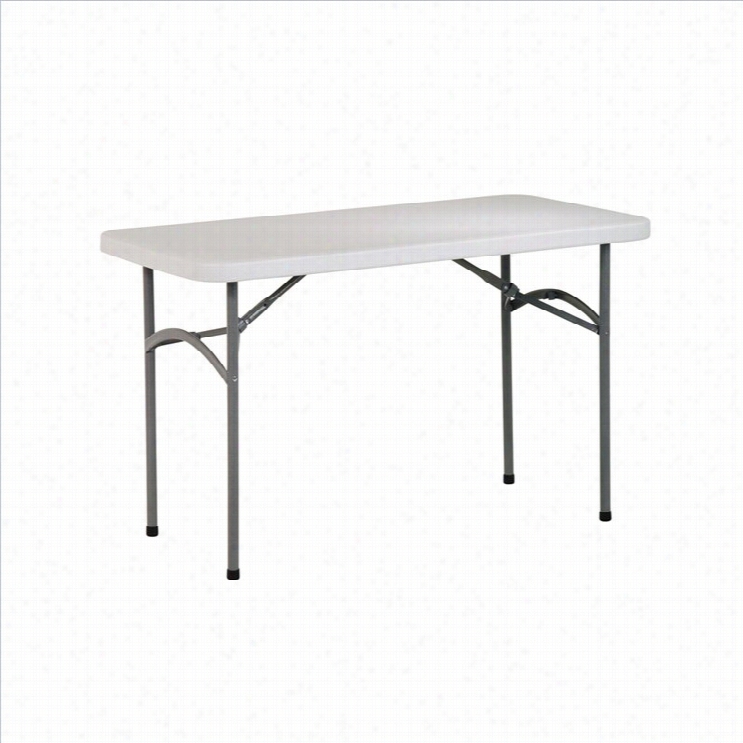 Office Star 4' Rsin Rectangular Multi Purpose Table Wih Traidtioanl 4 Po St Legs