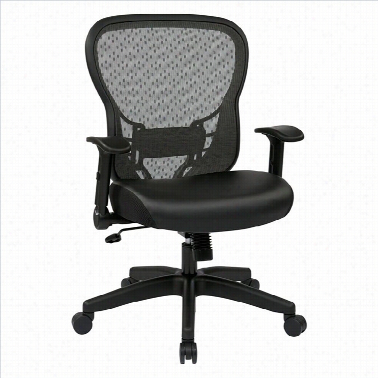 Office Star 529 Series Spaacegrid Back Office Chairw Ith Flip Arms