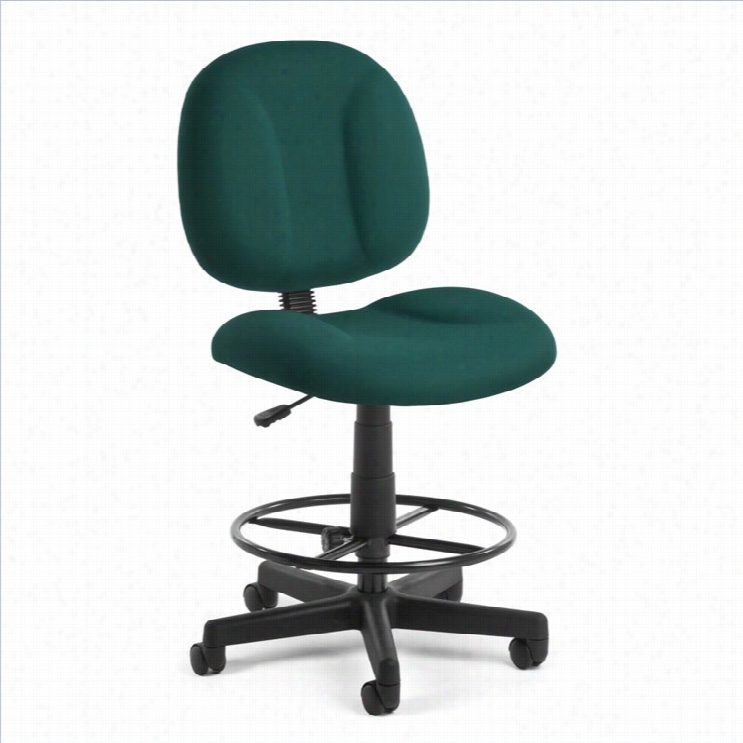 Ofm Comfort Series Superdrafting Office Chair I Th Drafting Kit In Teal