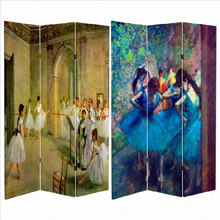 Oriental Double Sided Works Of Degas Space Divider