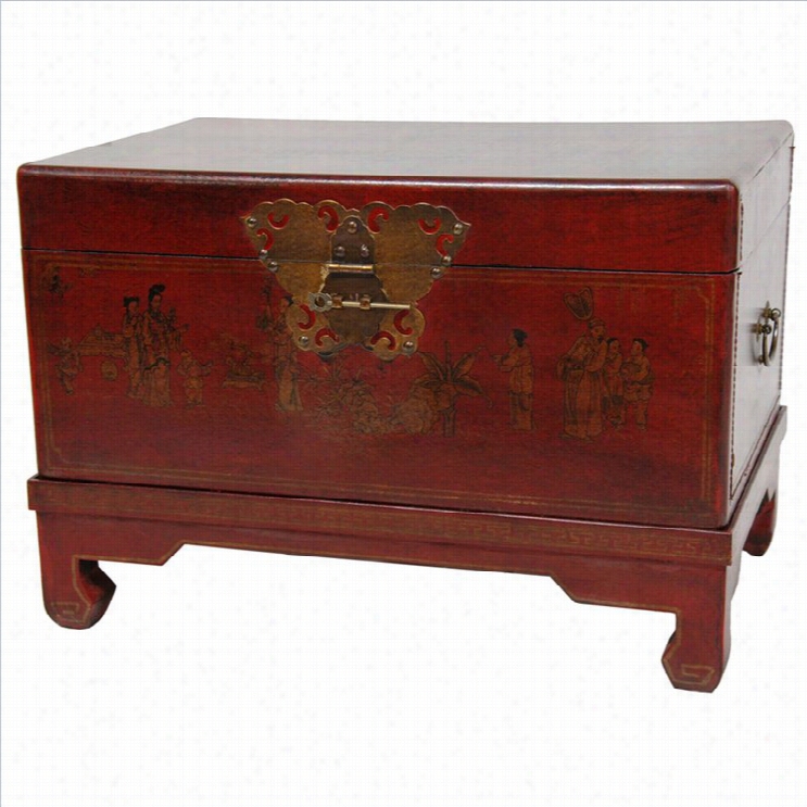 Precious Furniture Smal Trunk Inred