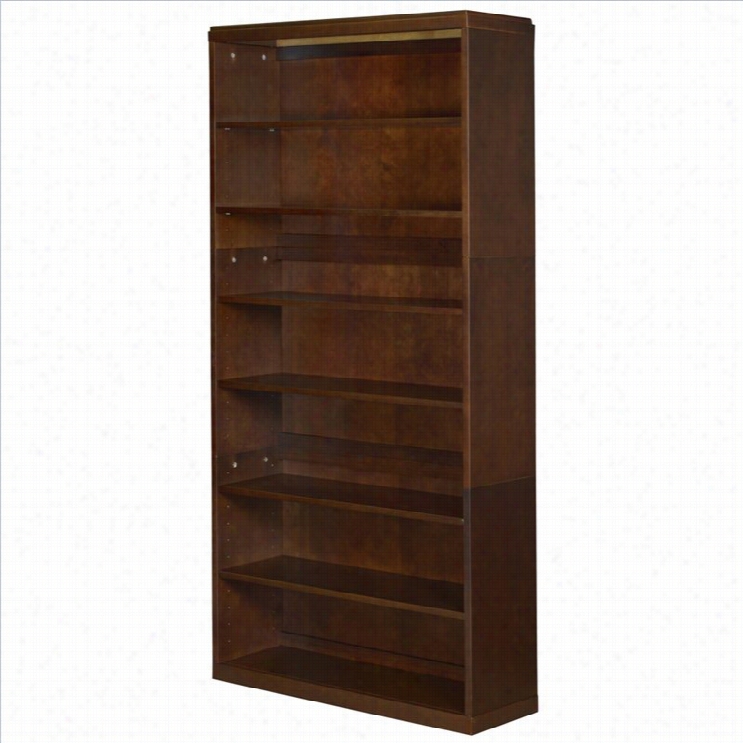 Regency Belcino 76 6  Shelves Bookca Se In Mocha Walnut