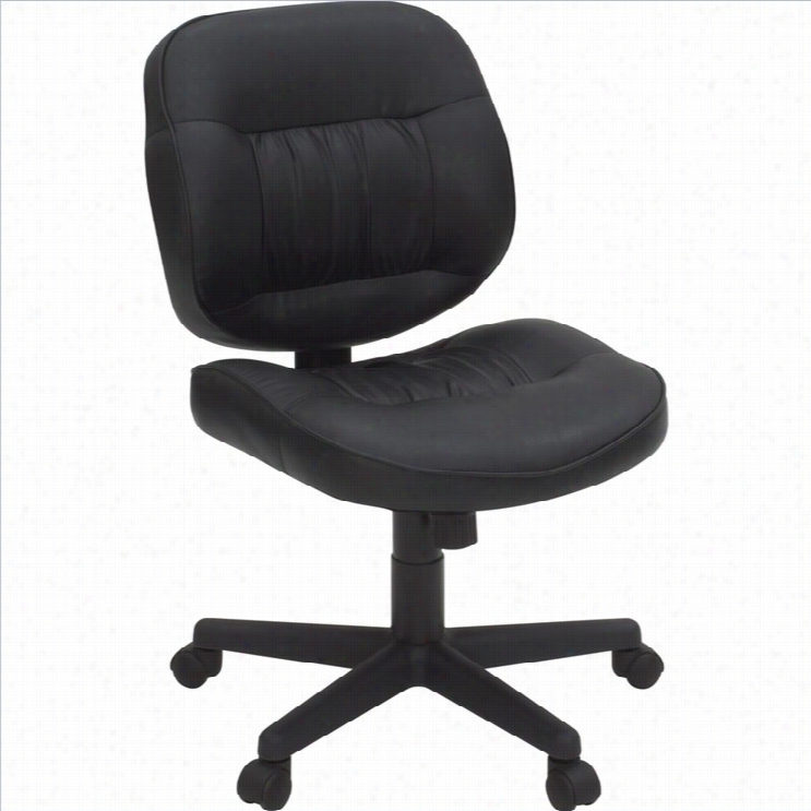 Regency Cirrus Leather Swivel Office Chair In Black