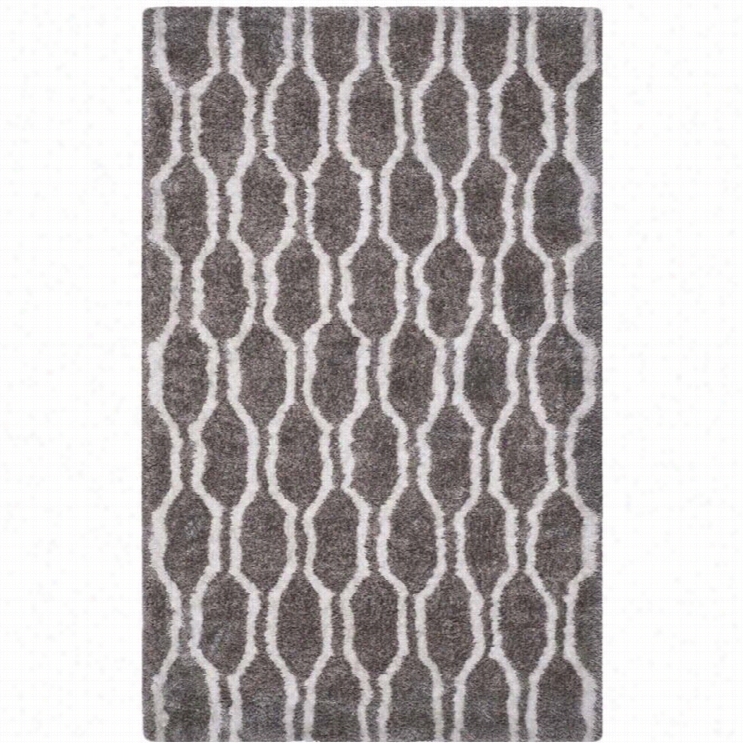 Safavieh Barelona Shag Silver Shag Rug - 4' X 6'