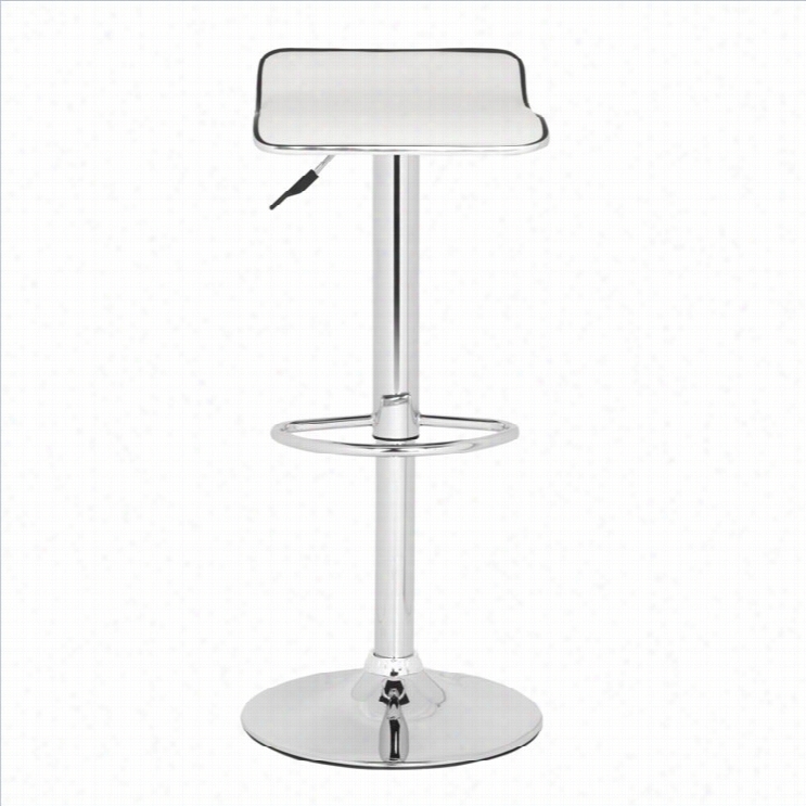 Safavih Chaund A 22.4-30.9 Chrome Steel Bar Sstool In White