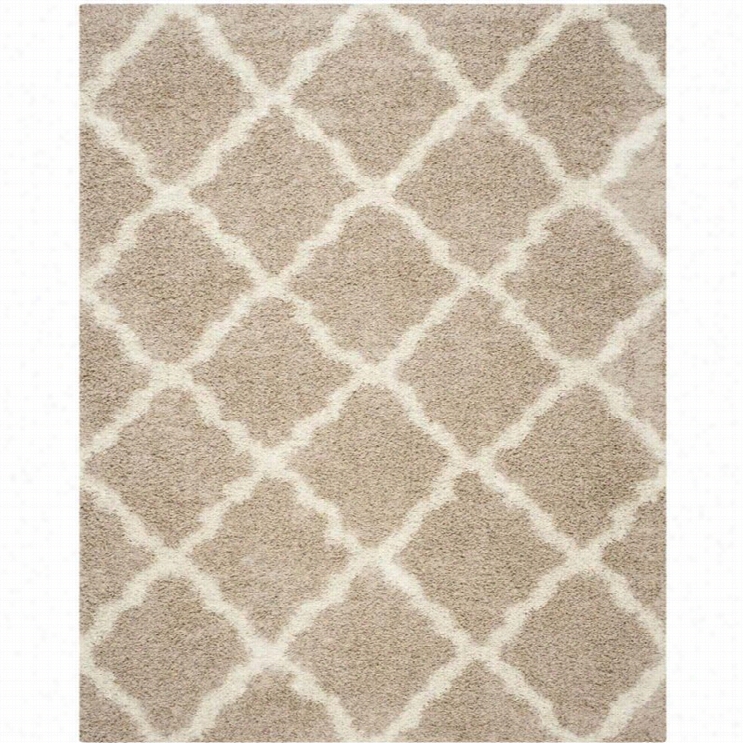 Safagieh Daallas Shah Beige Shag Rug - 8' X 10'